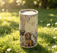 Tube biodégradable pour cendres d'animaux de compagnie, urne pour chiens, tubes en papier pour enterrement d'animaux, écologiques et biodégradables