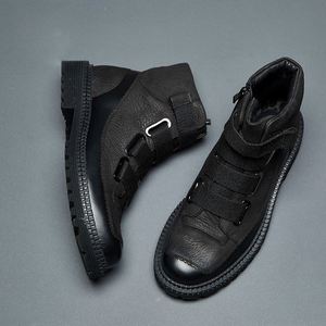 Latest Design Casual Shoes Italian Handmade Men's Boots Genuine Leather Large Size Outdoor Boots - Product Image 4