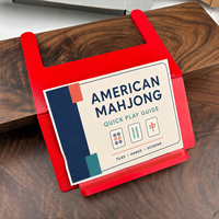Support de règles de Mahjong américain pliable à suspendre au bord de la table, guide d'affichage mains libres, couleur personnalisée, accessoire de jeu