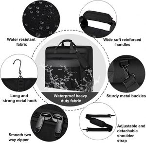 Échantillon gratuit Sac de transport pour costume pour les voyages et les déplacements professionnels avec bandoulière - Product Image 3