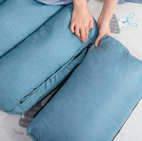 Fauteuil-lit Tatami pliable moderne en tissu, multi-positions, pour sol ou salon