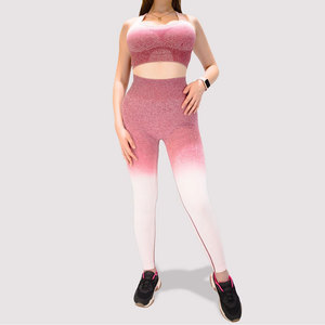 Conjunto de Yoga Ligero y Transpirable de Moda, Conjuntos de Yoga para Mujer Sin Costuras con Logotipo Personalizado - Product Image 2