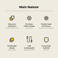 Dapat diisi ulang Juicer pemeras Blender Mini Blender jus ringkas Blender jus Blender USB pengisi daya untuk penggunaan rumah tangga