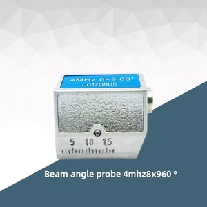 เซ็นเซอร์ทดสอบการเชื่อมคุณภาพสูง ยี่ห้อ LX 4MHz 8x9 มม. 45/60/70 องศา สำหรับตรวจจับข้อบกพร่องด้วยคลื่นอัลตราโซนิก หัววัดแบบลำแสงมุม วัสดุสำหรับการตรวจสอบ - Product Image 4