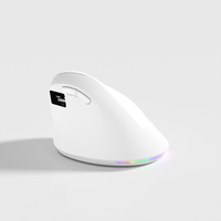 Souris USB ergonomique 6D silencieuse pour Bluetooth LED 2.4G sans fil Mini 3D pour gauchers pour ordinateur de bureau PC