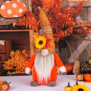 Décoration de la Nouvelle Récolte, Ornement Rudolph, Thanksgiving, Poupée Gnome Tournesol - Product Image 5