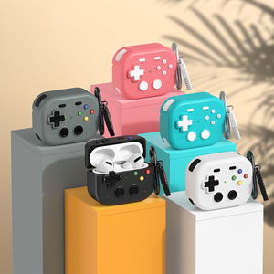 Nouvelle <span class=keywords><strong>coque</strong></span> en TPU antichoc de style jeu pour <span class=keywords><strong>AirPods</strong></span> 4 Pro 2 3 housse de protection pour écouteurs compatibles avec pendentif en forme de <span class=keywords><strong>coeur</strong></span> - Product Image 5