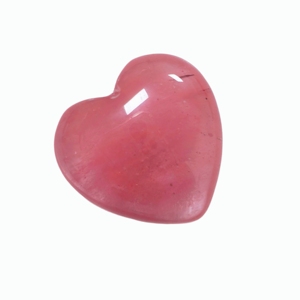 Pendentif Cœur en Pierre Rouge Pastèque Polie, Breloque en Cristal Naturel pour la Fabrication de Bijoux, Cadeau, Décoration d'Intérieur - Product Image 1