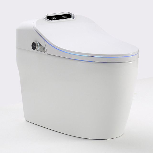 New Design Luxury One Piece Electronic Bidet Foot Sensor Flush Intelligent Toilet Bathroom Wc Automatic Sanitary Smart Toilet
