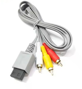 كابل صوت فيديو <span class=keywords><strong>RCA</strong></span> عالي الجودة من ZHENDA وصديقا للجودة 3 مركب لوحدة التحكم Wii مادة PVC رمادية اللون - Product Image 6