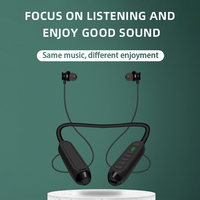 Écouteurs sans fil magnétiques D766 avec tour de cou, certifiés CE FCC Rohs, effet sonore HiFi 6 EQ, 900 mAh, 100H, Bluetooth, pour le sport