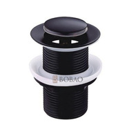 Bouchon de vidange moderne en cuivre à poussoir pour évier de lavabo
