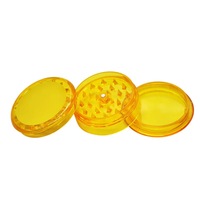 Vente en gros échantillon gratuit broyeur d'herbes sèches avec logo personnalisé 60*26mm 3 parties en plastique fabricant broyeur de tabac