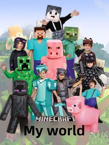 Disfraz de My World para Niños y Niñas, Ropa de Cosplay para Regalo de Cumpleaños, Actuaciones Escénicas, Ropa con Estampado Digital - Product Image 2