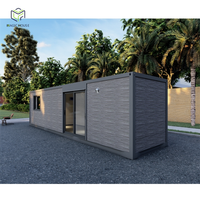 Cabine de 30 pieds pour conteneur Resort Home Entièrement meublé Modulaire Préfabriqué Homestay Wood Jungle Cabin
