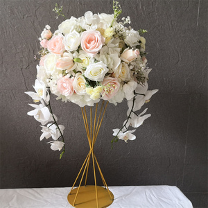 IFG Offre Spéciale 60cm boule de <span class=keywords><strong>fleurs</strong></span> artificielles rouges suspendues en soie pour décoration de mariage - Product Image 4