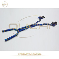 OUCHI Catback d'échappement en titane pour BMW M5 E60 5.0L tuyau d'échappement avec silencieux à valve pièces de Performance automatique de haute qualité