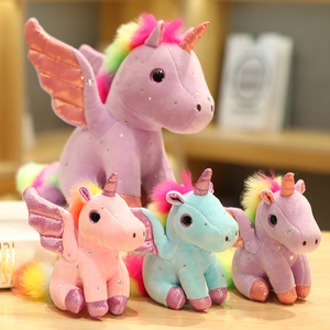 Oem Fabrikant Custom Schattige Glanzende Dieren Knuffels Vliegen Gevulde Eenhoorn Knuffel - Product Image 5