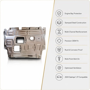 Plaque de protection inférieure moteur de remplacement pour <span class=keywords><strong>Qashqai</strong></span> J12 2024 Plateforme 1.3L SUV Compact en acier estampé - Product Image 5