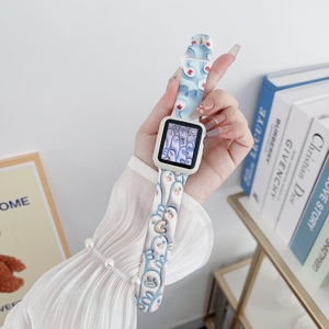Moda 3D tridimensional Impresión de dibujos animados tendencia deportes correa de silicona para <span class=keywords><strong>Apple</strong></span> Iwatch SE Series 11 10 9 8 <span class=keywords><strong>7</strong></span> 6 5 - Product Image 2