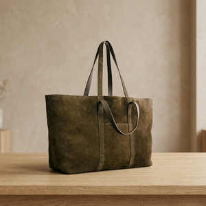 Pochette de luxe pour femme en cuir véritable, sac à main décontracté de qualité professionnelle avec double sangle, fermeture éclair durable et imperméable - Product Image 2