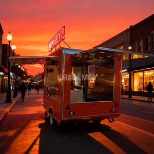 2025 Mobile Hotdog Vending <b>Cart</b> Coffee Kebab Full <b>Kitchen</b> BBQ Gas Food Truck With Toilet - Product Image 5