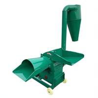 Nouvel équipement de broyage automatique compact pour herbe, paille, marteaux, moteur, coques d'arachides, son, ensilage, hacheuse de maïs et concasseur