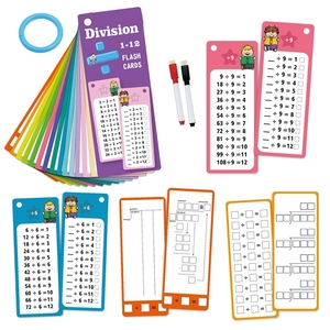 Set di schede Flash di sottrazione, moltiplicazione e divisione riutilizzabili giocattolo di apprendimento matematico di nuovo design - Product Image 6