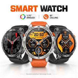 Montre connectée AMOLED de haute qualité 1,75 pouce, écran 466*466, appels Bluetooth, batterie longue durée 730 mAh, pour hommes et femmes - Product Image 1