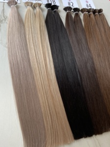 # 2 # Extensiones de Cabello con Punta 4I, Cabello Humano Virgen Remy Pre-Adherido con Punta Adhesiva, Ondulado, MARRÓN OSCURO, Cabello con Punta I, Ondas Naturales para Mujeres, Proveedores - Product Image 5