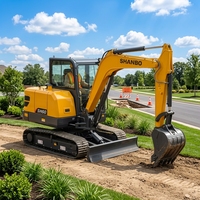 Mini-excavatrice chenillée chinoise de haute qualité à bas prix, 6 tonnes, pour l'extraction d'or et la manipulation du bois, à vendre