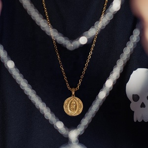 จี้พระแม่มารีคาทอลิก สร้อยคอพระเยซูสุดเก๋ ทำจากสแตนเลส สำหรับผู้ชายและผู้หญิง เครื่องประดับคุณภาพสูง - Product Image 5