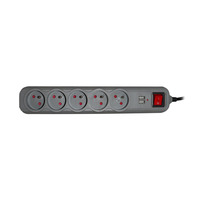 Multiprise industrielle HAOYONG de type français à 5 prises 16A avec ports USB certifiée CE ROHS pour usage résidentiel