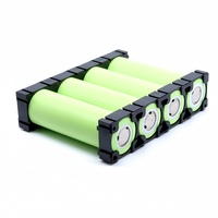 Soporte Modular Ignífugo de ABS+PC 1x4 para Baterías 21700, Conector de Encaje para Paquetes de Baterías LiFePO4 y Li-ion DIY