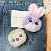 Peluche en tissu Zootopia, personnage de dessin animé, Nick le renard et Judy la lapine, broche, accessoire pour sac à dos d'étudiant, pour les 5-7 ans
