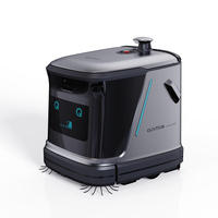 Q3-G Robot Pembersih Lantai Komersial Dalam Ruangan, Mesin Cuci Lantai, Penyedot Debu, dan Pel Semprot Cerdas All-in-One dengan Sensor LiDAR, Kapasitas Debu 2L