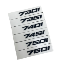 Adapté au nouveau logo BMW Série 7 740i 730i 750i 760i, autocollant de badge arrière modifié, autocollant de badge de voiture modifié.