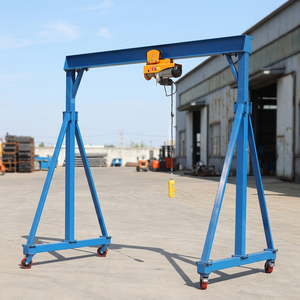 เครนโครงเหล็กแบบพกพาขนาด 1 ตัน 3 ตัน 5 ตัน 7 ตัน 10 ตัน พร้อมรอกโซ่ไฟฟ้า - Product Image 1