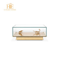 Table basse de luxe Fournisseurs de la Chine Meubles de maison Café Marbre Noir Ensemble de table pour Dubaï