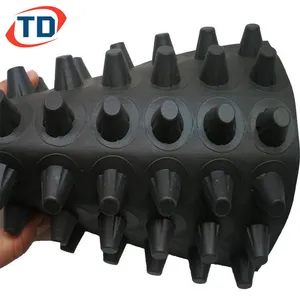 Hợp chất võng xuống không thấm nước HDPE board cống nhựa thoát nước tấm PE bấc cống