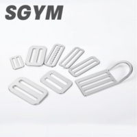 Quincaillerie de rigging à réglage rapide pour sangle, en acier inoxydable 316, 25mm, 38, 50, 3 Bar Tri Slide 1'' 2"