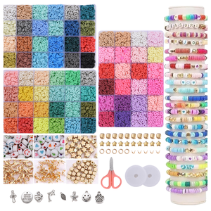 ขายส่งลูกปัดดินโพลิเมอร์นิ่มทรงกลม 72 สี 10800 เม็ด ได้รับการรับรองจากผู้ผลิตภายนอก เหมาะสำหรับทำสร้อยคอ สร้อยข้อมือ DIY พร้อมกล่อง - Product Image 1
