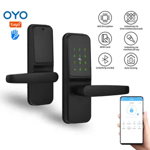 OYO Security electronic Smart wifi keys fingerprint Digital Electric for doors wood door waterproof outdoor RF Card door lock