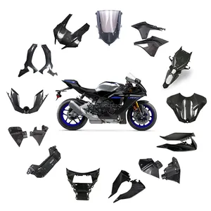 Carenados de motocicleta DANCARO de fibra de carbono R1/R1M para YAMAHA YZF R1 R1M 2020-2023 piezas accesorios cubierta de motor personalización OEM