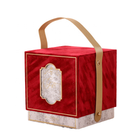 Boîte à bonbons de mariage carrée en velours de luxe Papier synthétique écologique pour la Saint-Valentin et la fête des enseignants Coffret cadeau personnalisable