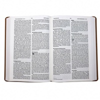 Bible Sainte Anglaise et Espagnole à Couverture Souple en Cuir PU, Impression Personnalisée, Prix de Gros Fabricant, Vente Chaude