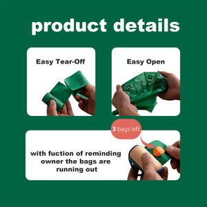 Fabrik Individuell Bedruckte Logo Biologisch Abbaubare Kompostierbare Haustier-Abfallbeutel Hundekotbeutel Duftende Kotbeutel Mit Spender - Product Image 3