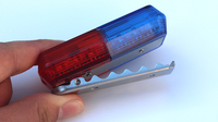 Luz de Seguridad Recargable LED Intermitente para Ciclismo Nocturno, Guía de Tráfico y Rescate al Aire Libre, Clip de Advertencia Estroboscópico para Hombro