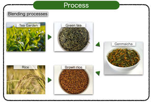 Feuilles de thé vert Genmaicha biologique japonais de haute qualité sans arômes artificiels/couleurs/additifs ajoutés pour la vente en gros - Product Image 6