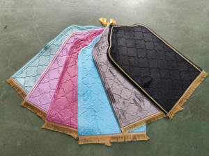 Penjualan Langsung Pabrik Grosir Sajadah Muslim Bermotif Embos dengan Rumbai - Product Image 4